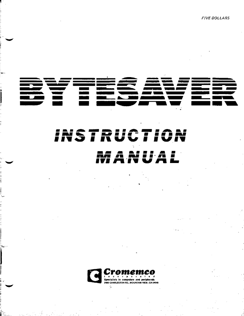 Cromemco BYTESAVER User manual