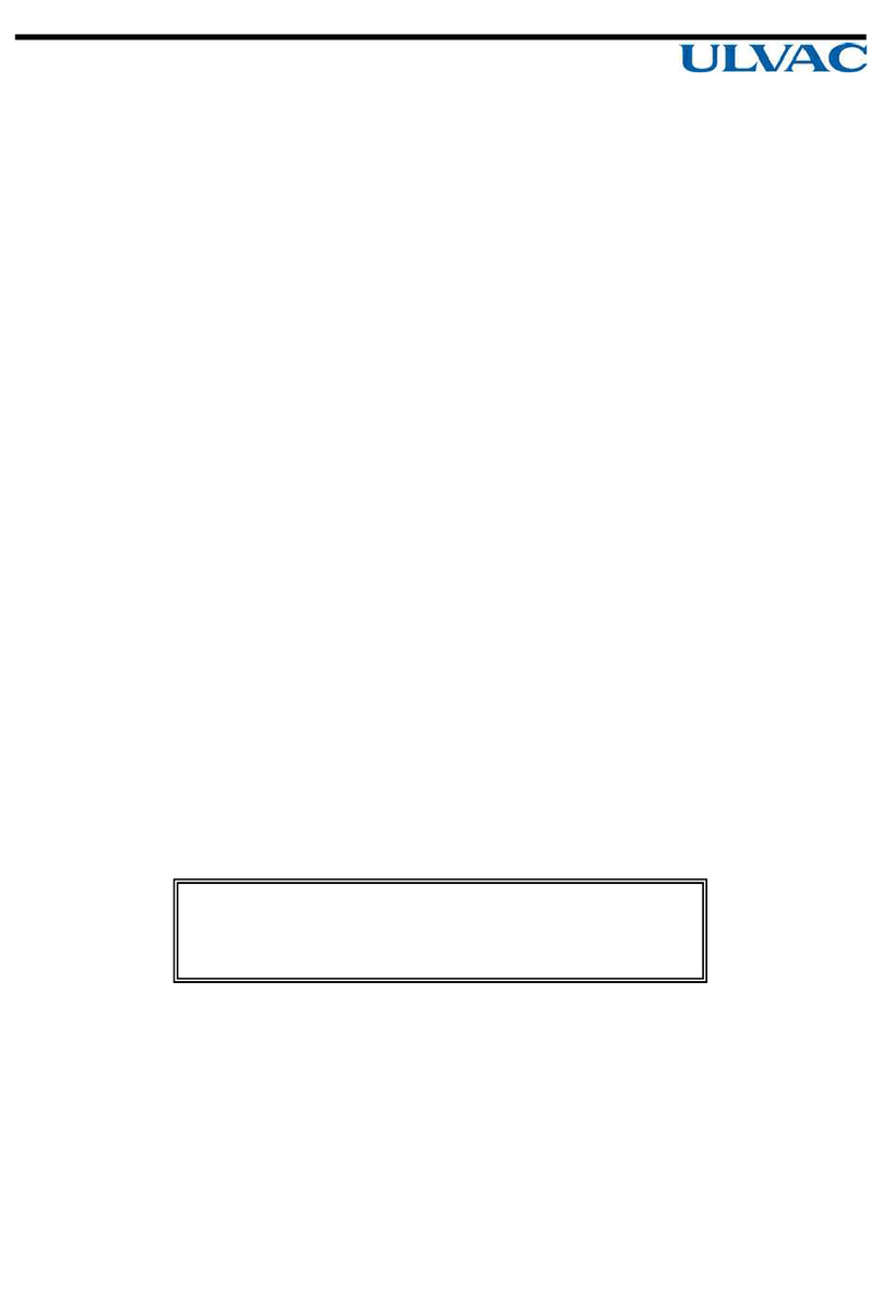 Ulvac PRC-003A User manual