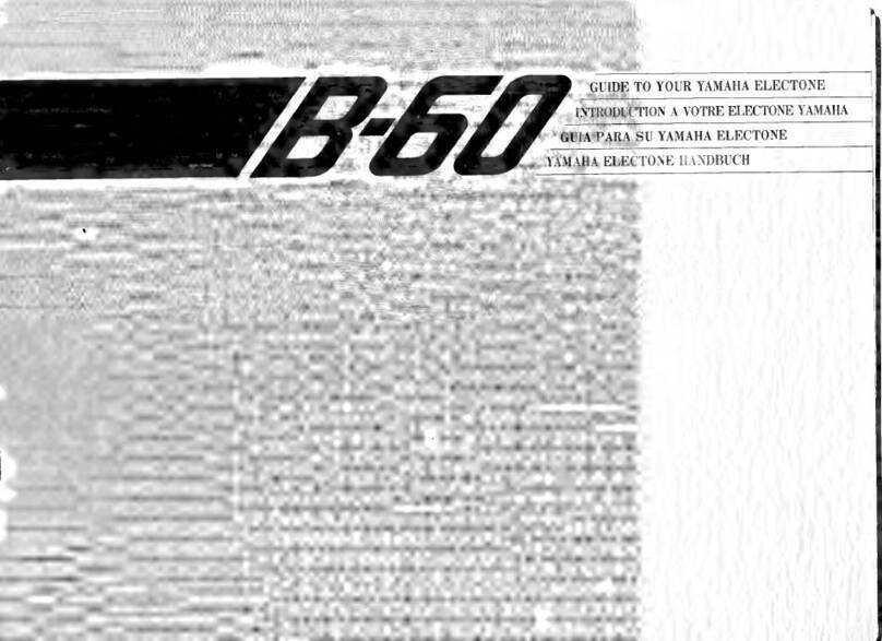 Yamaha Electone B-60 User manual