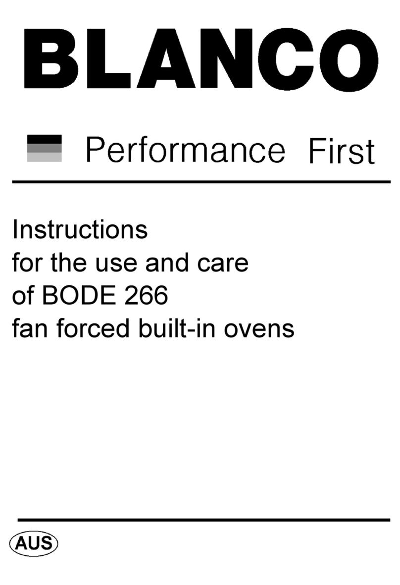 Blanco BODE 266 Operating and safety instructions