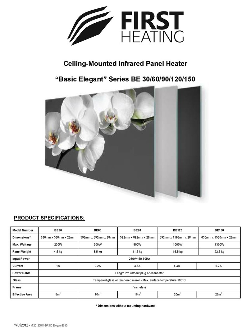 First Heating Basic Elegant Series User manual