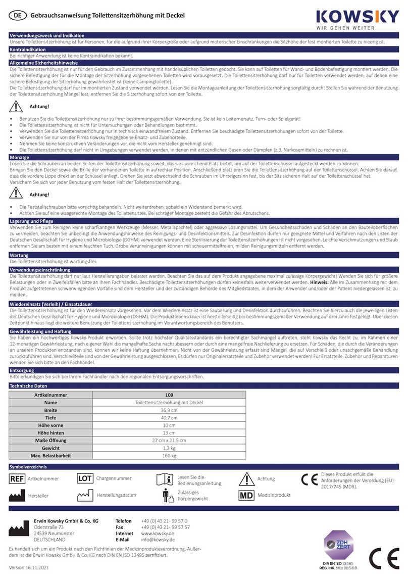 KOWSKY 100 User manual
