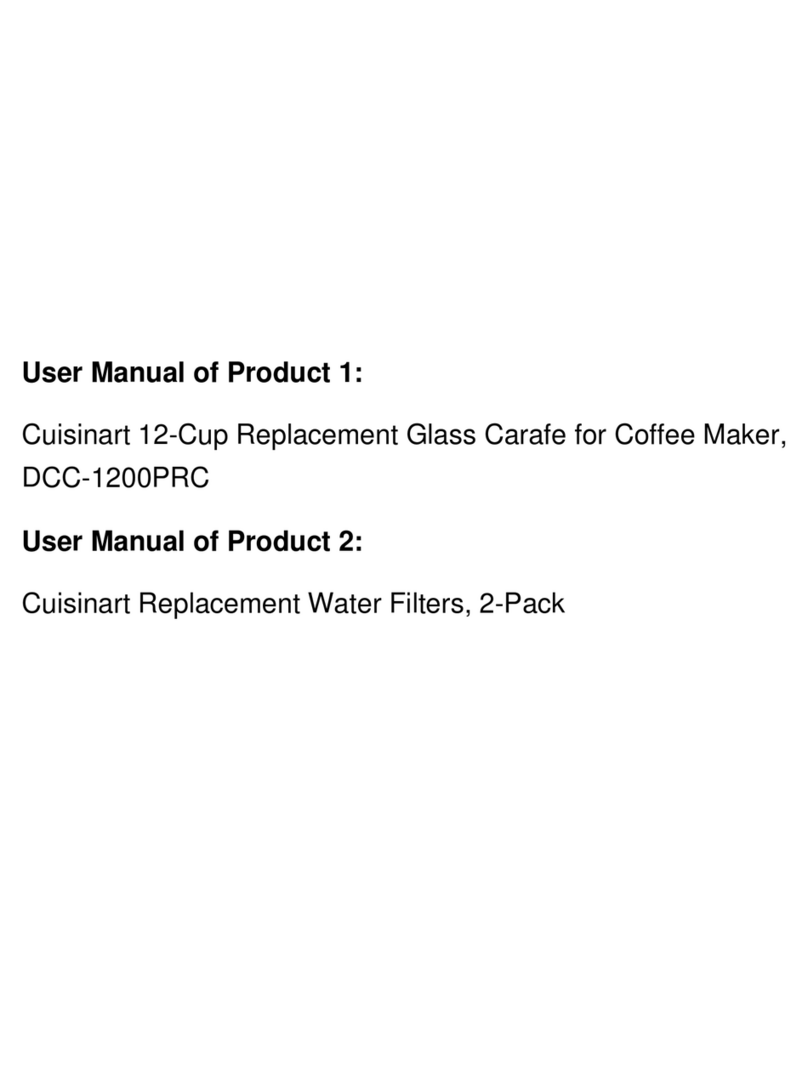 Cuisinart Brew Central DCC-1200PRC User manual