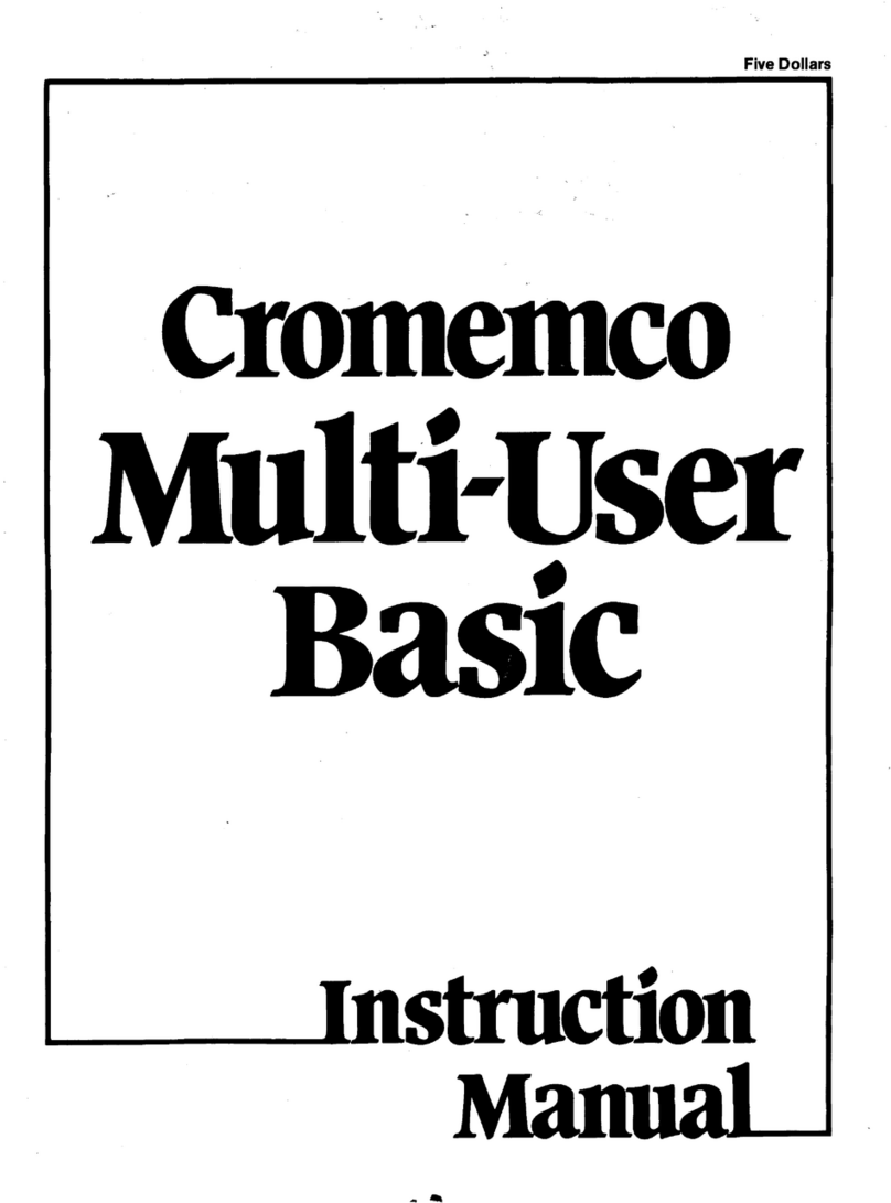 Cromemco Multi-User BASIC User manual