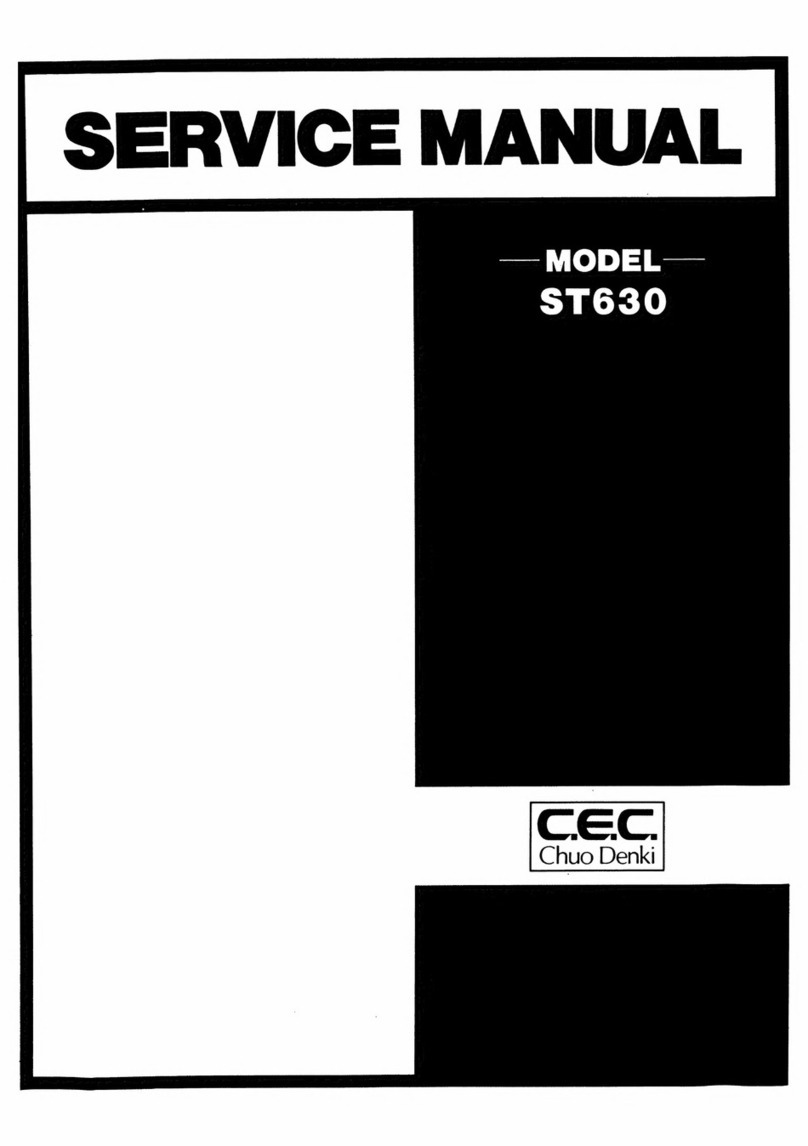 C.E.C. ST630 User manual