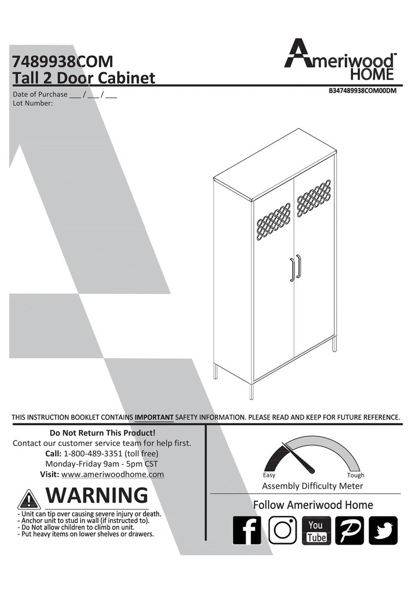 Ameriwood HOME 7489938COM User manual Ameriwood HOME 7489938COM User manual