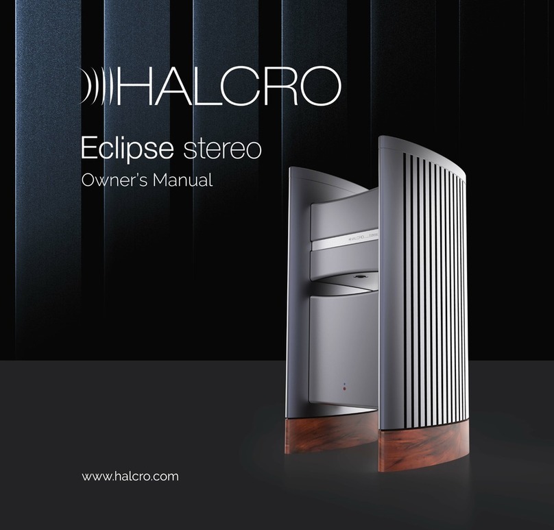 Halcro Eclipse stereo User manual