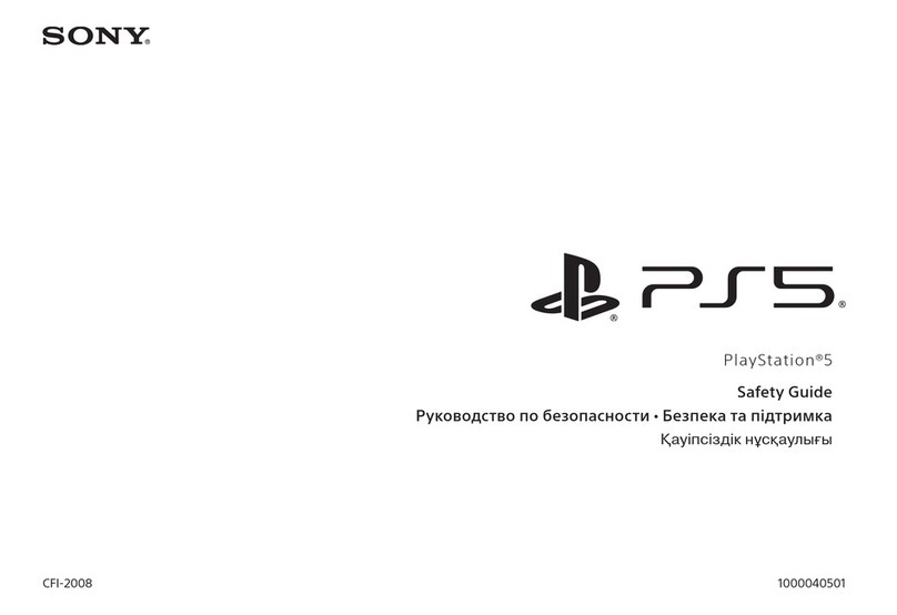 Sony PS5 Installation and operating manual