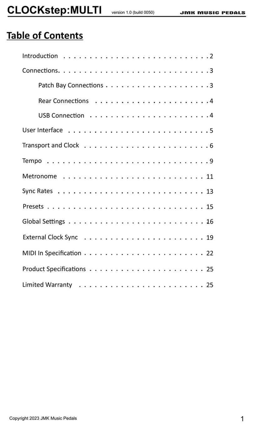 JMK CLOCKstep:MULTI User manual