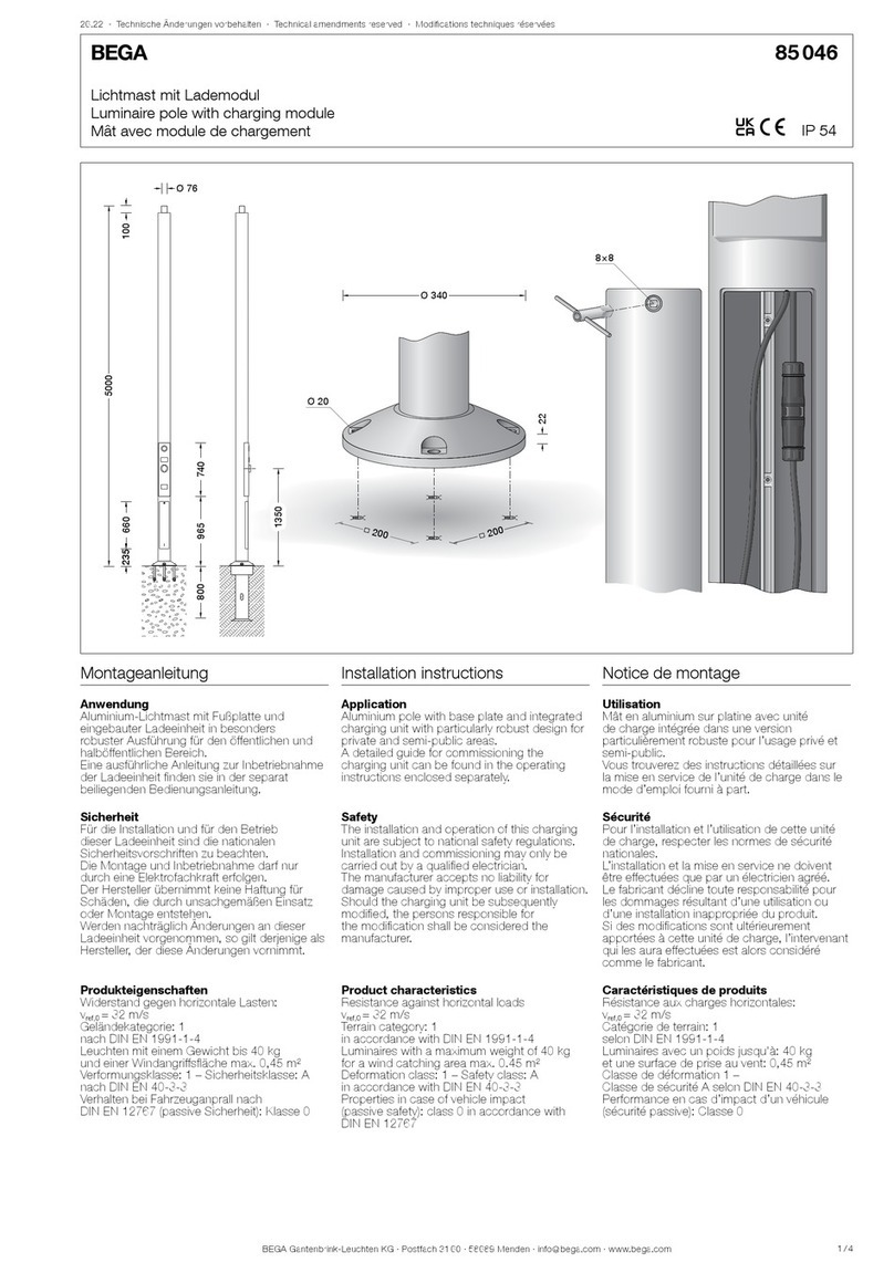 BEGA 85 046 User manual