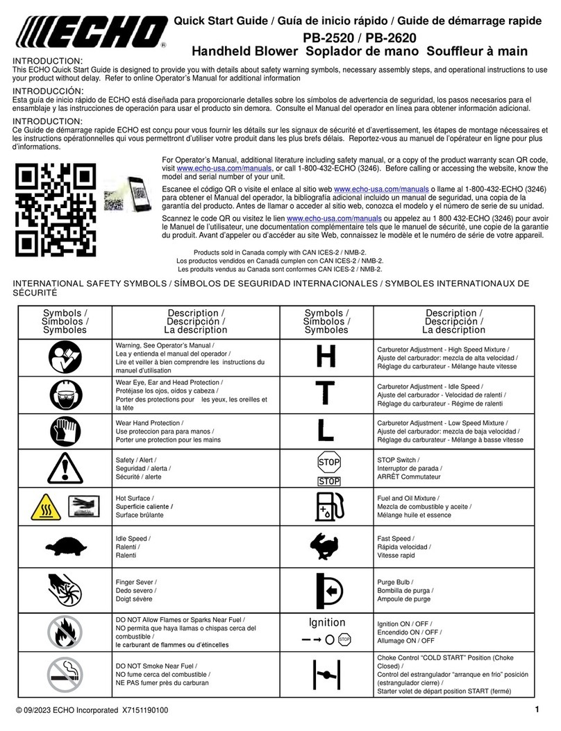 Echo PB-2520 User manual