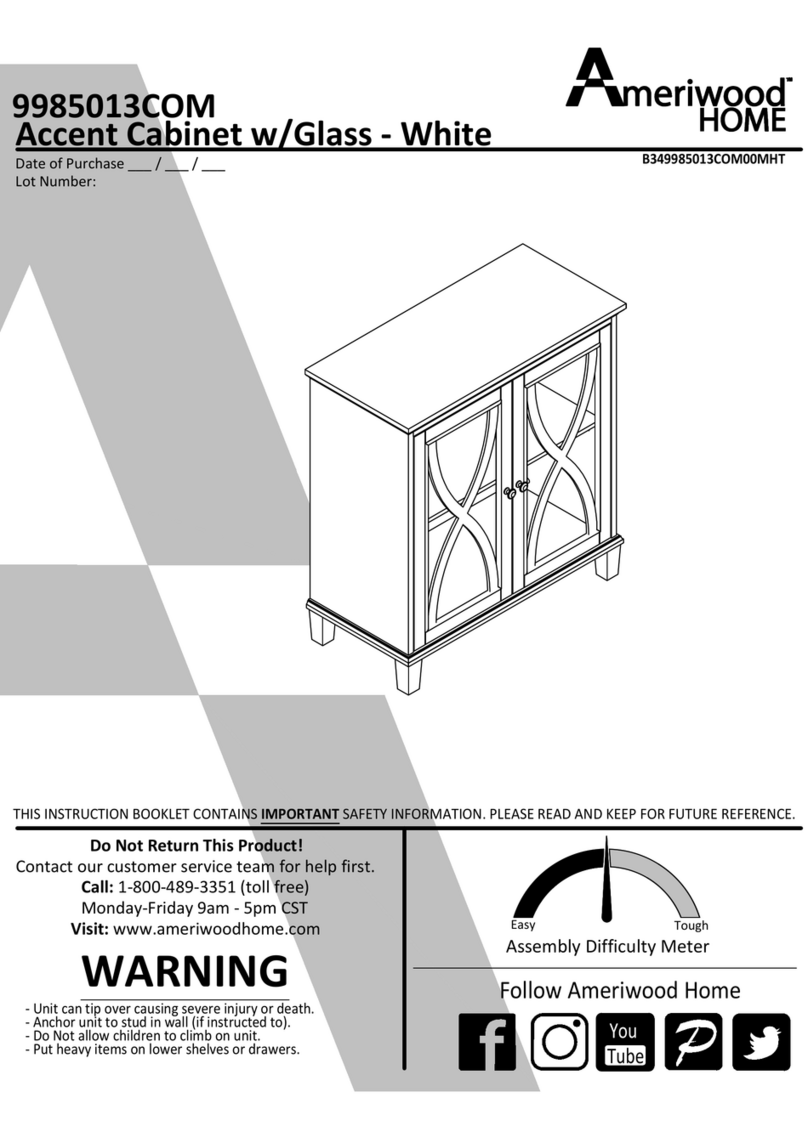 Ameriwood HOME 9985013COM User manual Ameriwood HOME 9985013COM User manual