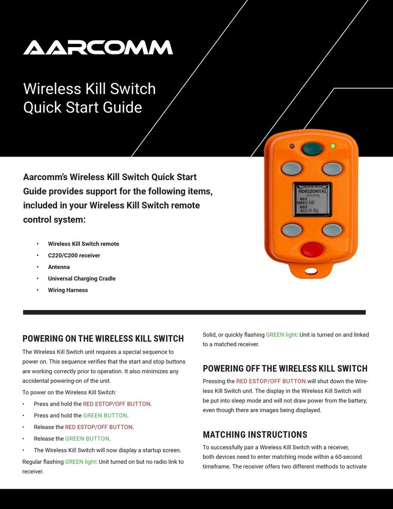 AARCOMM Wireless Kill Switch User manual