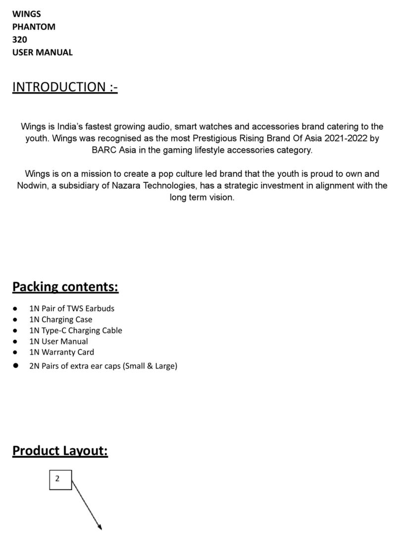 WINGS PHANTOM 320 User manual