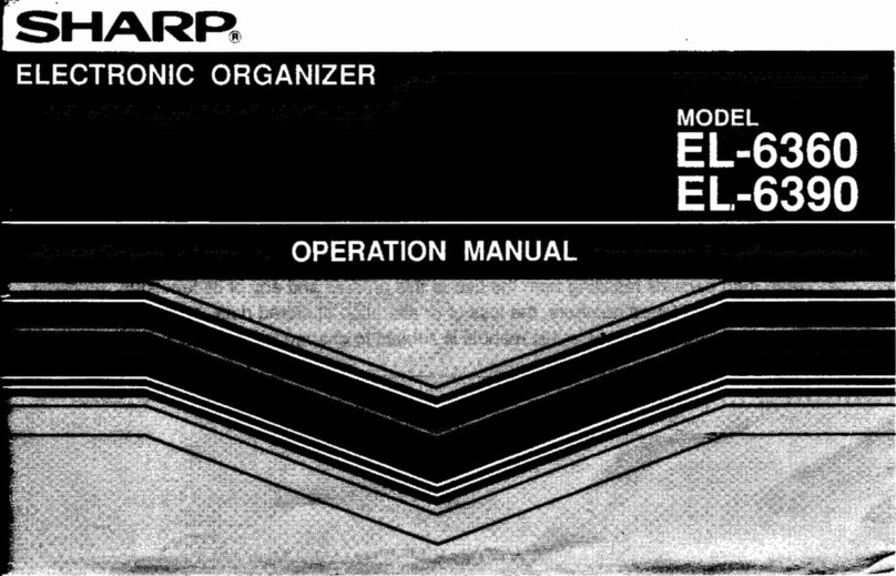 Sharp EL-6360 User manual