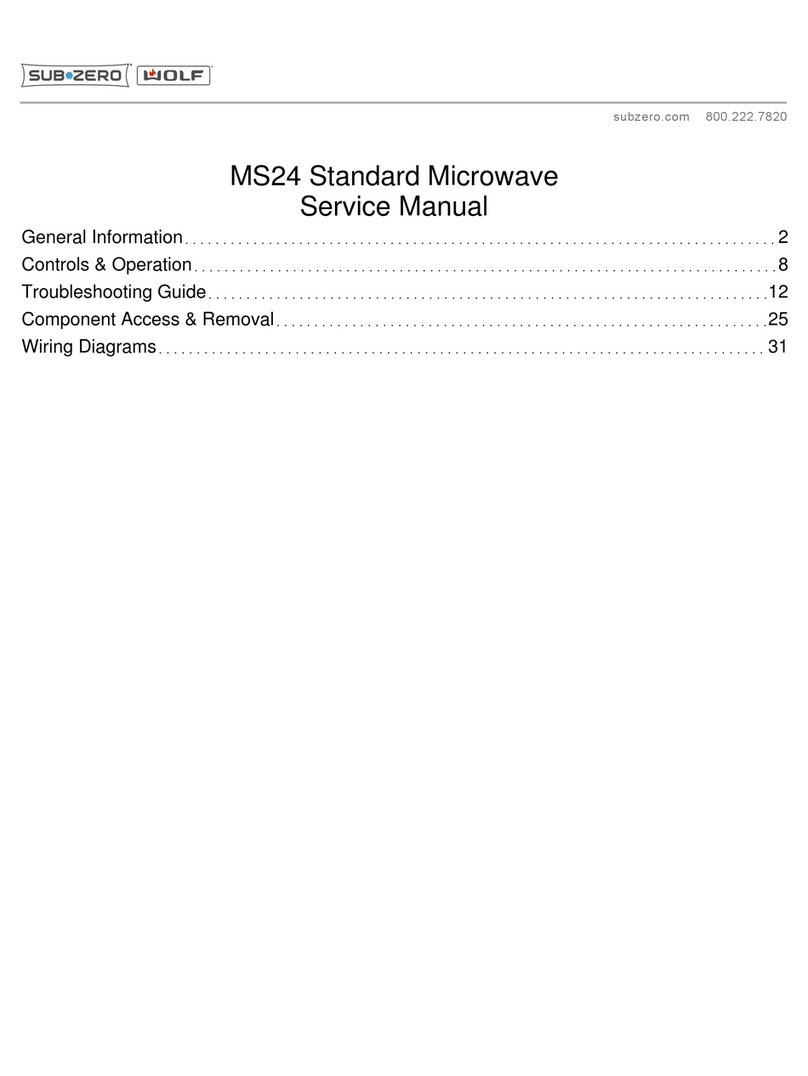 Sub-Zero Wolf MS24 User manual