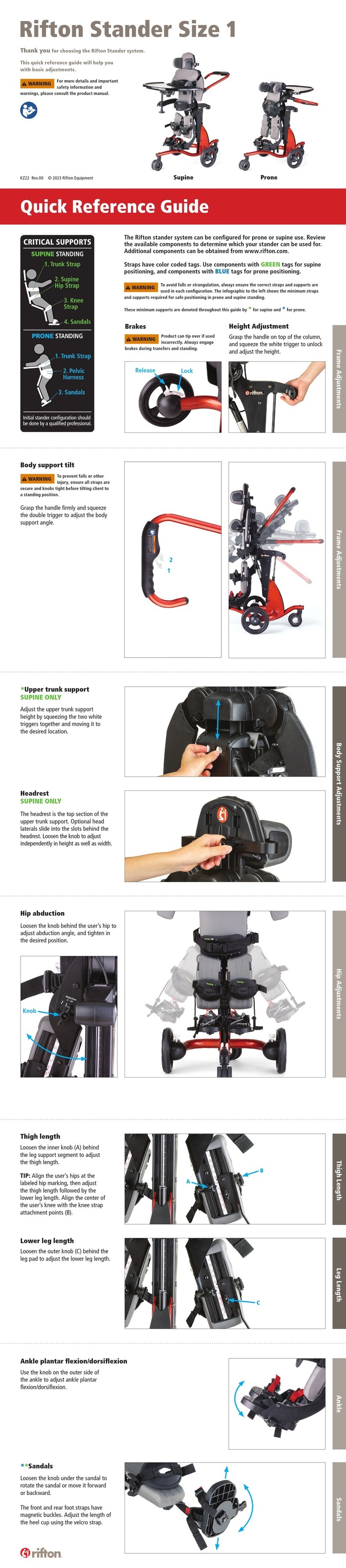 Rifton Stander S410 User manual