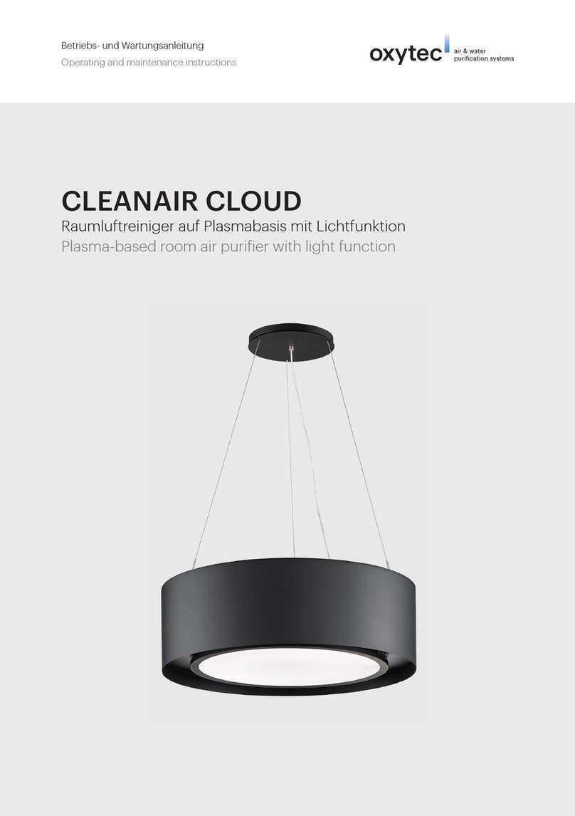 oxytec CLEANAIR CLOUD Manual