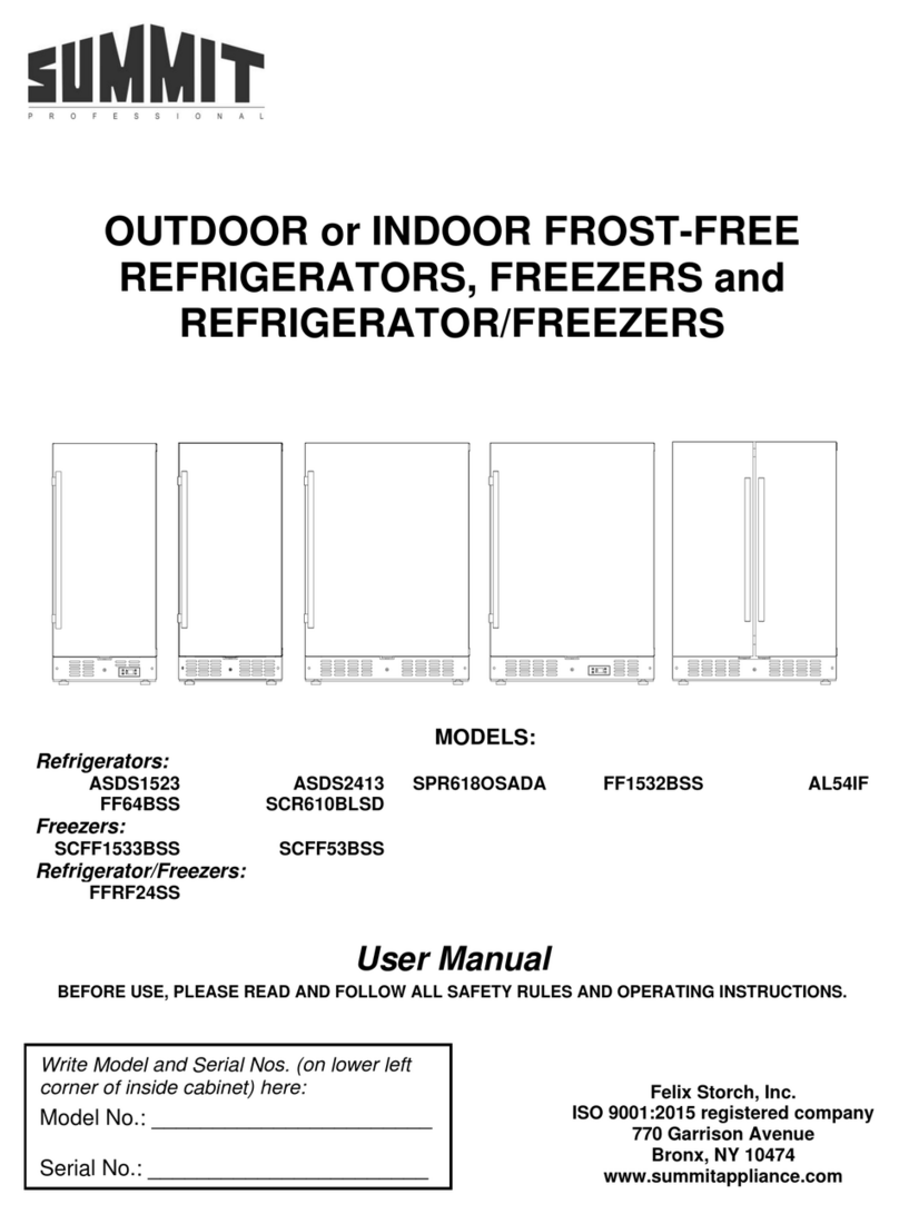 Summit FF64BSS User manual