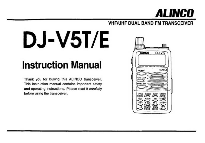 Alinco DJ-V5T/E User manual
