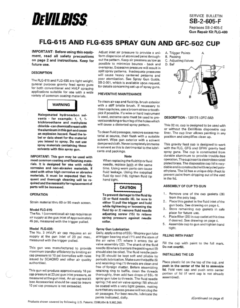 DeVilbiss FLG-615 User manual