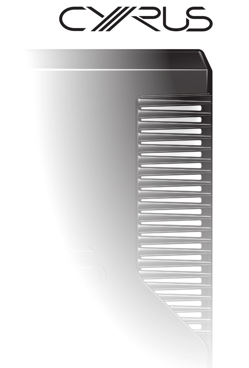 Cyrus Pre2 DAC User manual