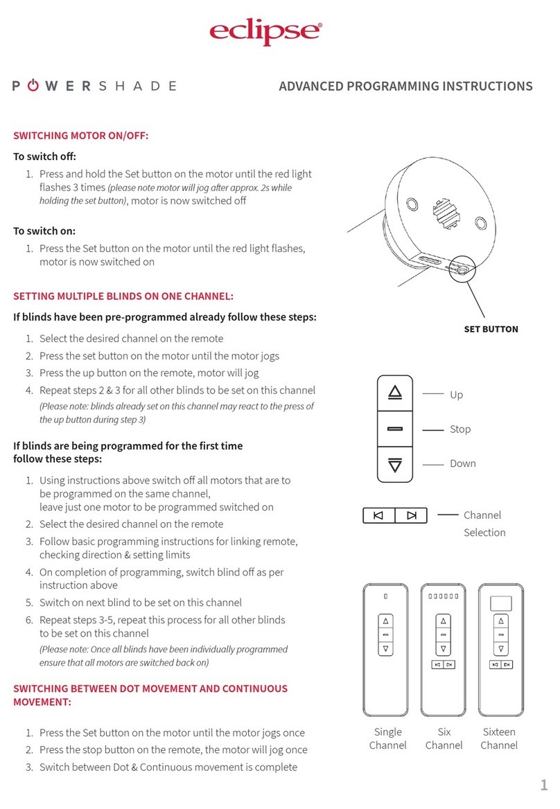 Eclipse POWERSHADE Installation manual