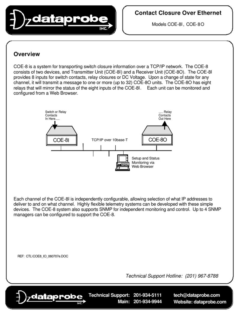 Dataprobe COE-8 Manual