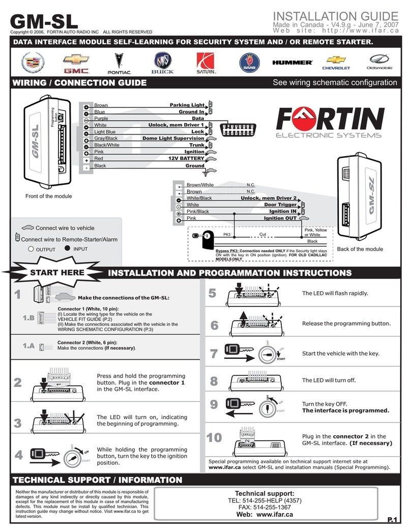 Fortin GM-SL User manual