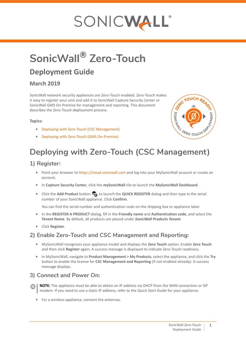 SonicWALL Zero-Touch Quick reference guide
