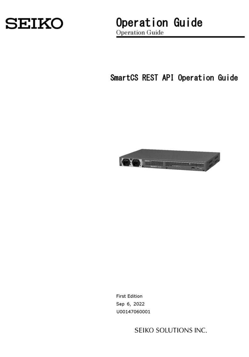 Seiko SmartCS REST API User manual