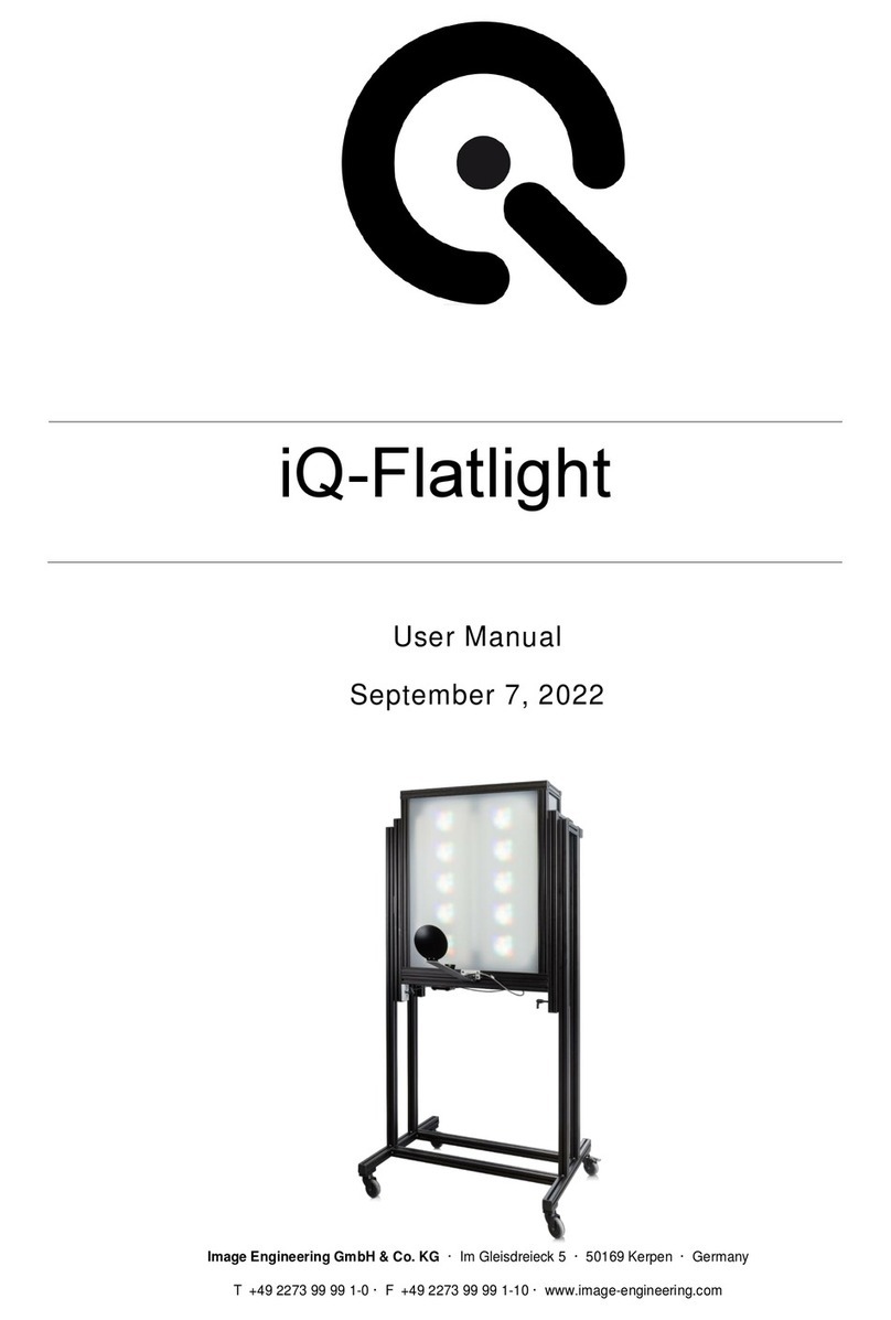 Image Engineering iQ-Flatlight User manual