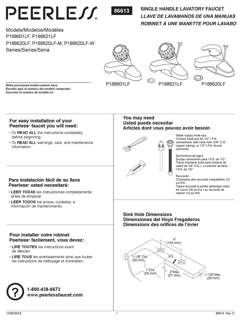 PEERLESS P188601LF User manual