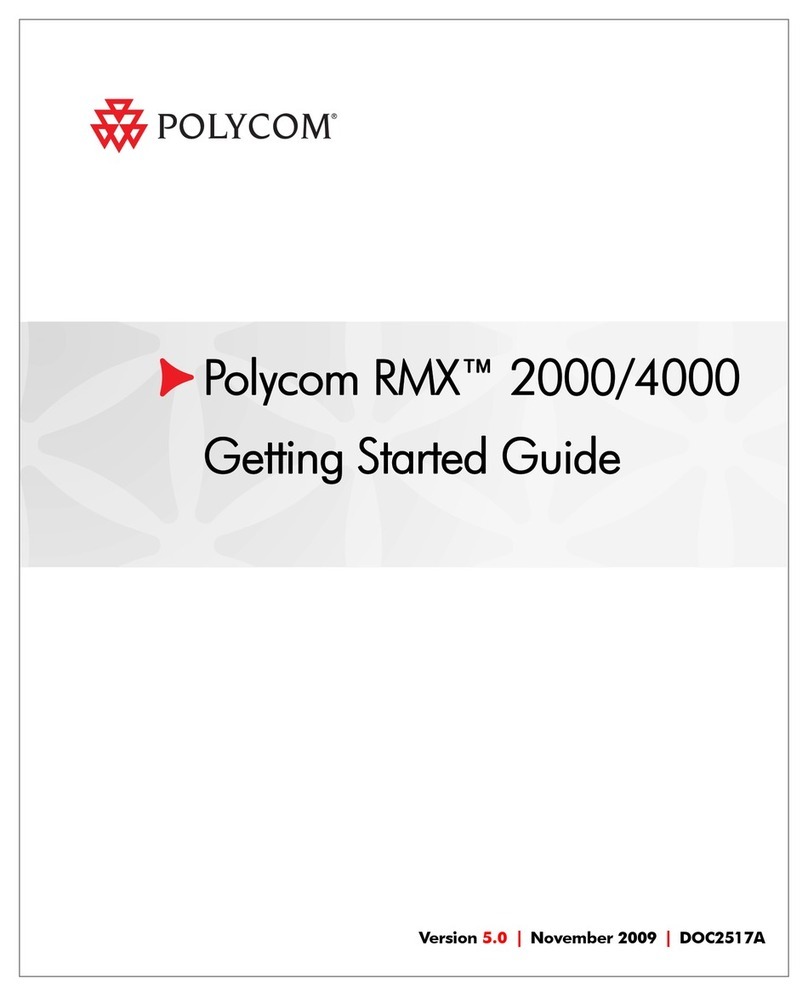 Polycom Real-Time Media Conferencing Platform RMX... User manual