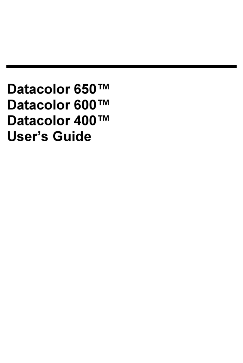 Datacolor 650 User manual