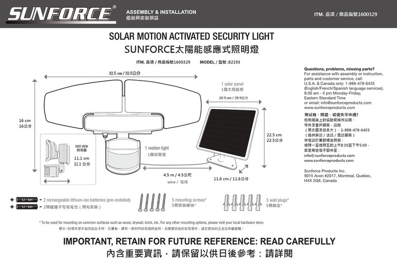 Sunforce 82193 User manual