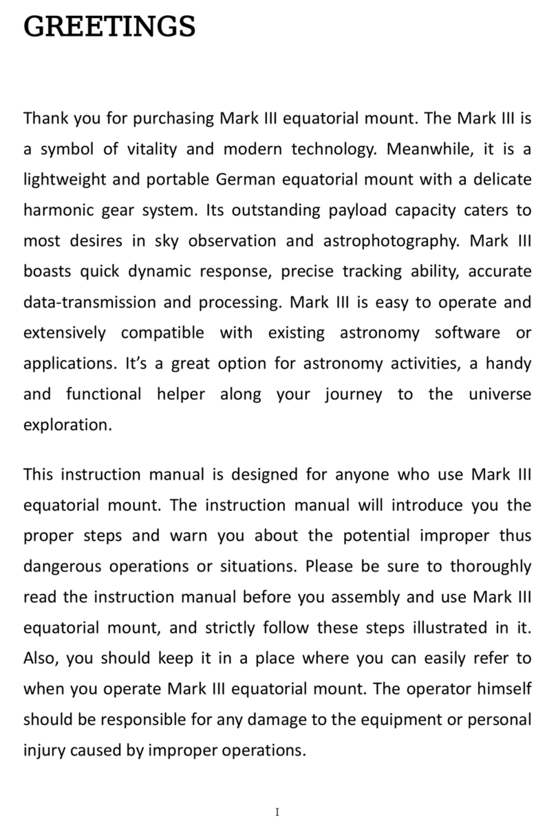 Onstep Mark III User manual