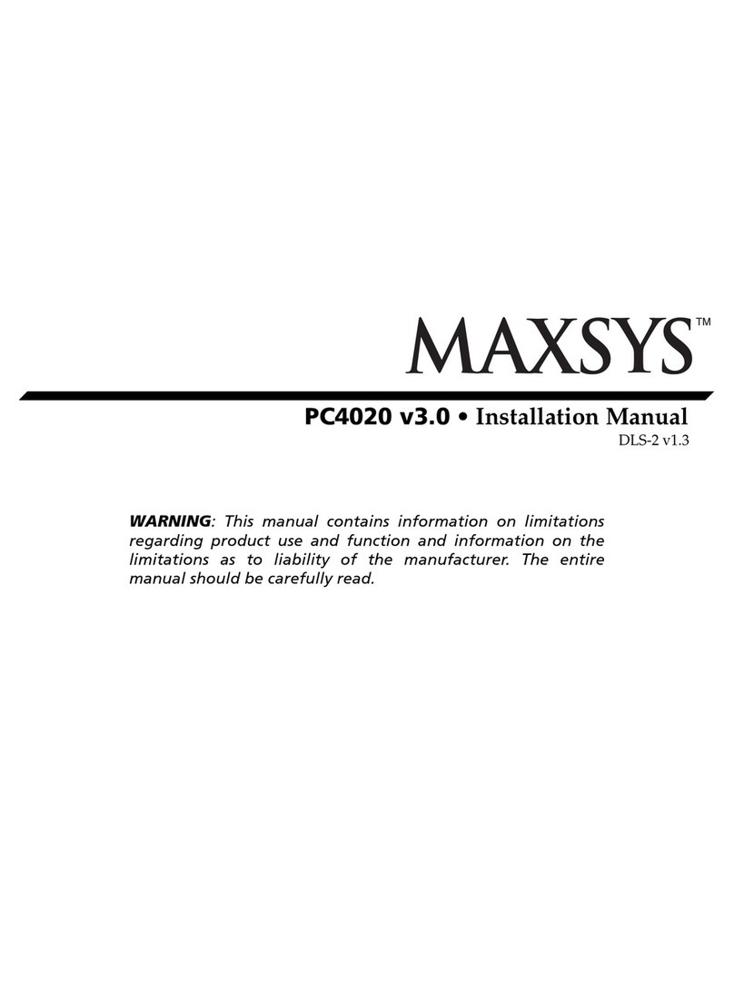 Maxsys PC4020 User manual