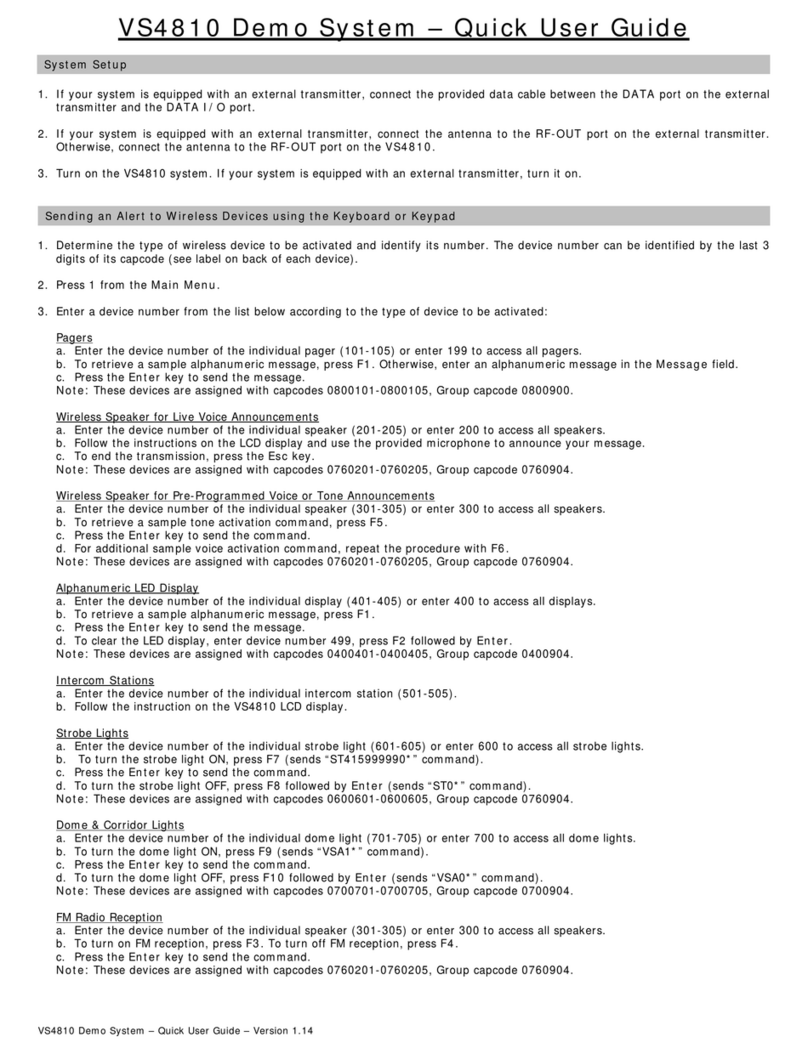 visiplex VS4810 Instruction manual