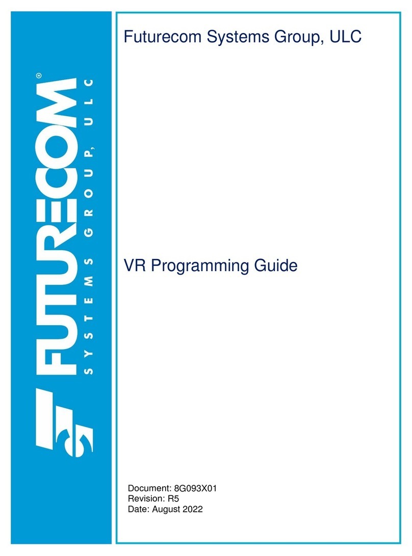 Futurecom VR Operating instructions
