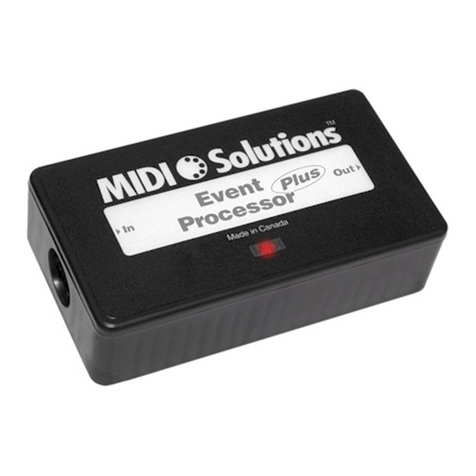 Midi Solutions Event Processor User manual