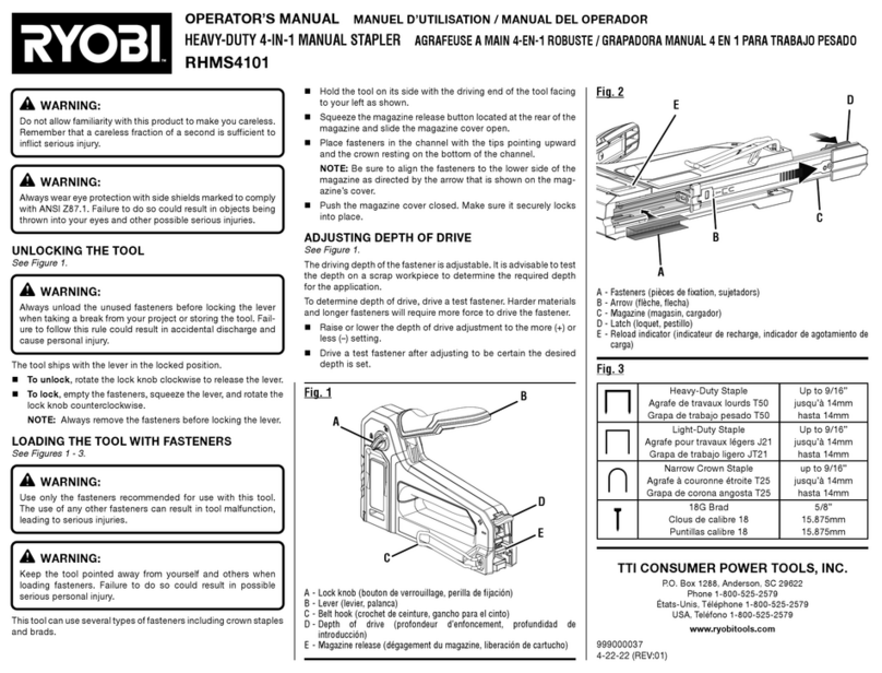 Ryobishi RHMS4101 User manual