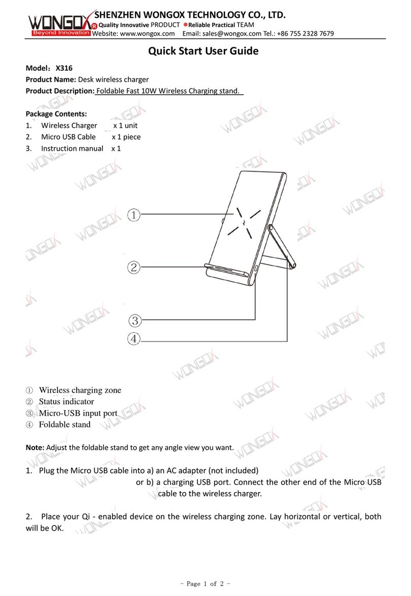 WONGOX X316 Setup guide