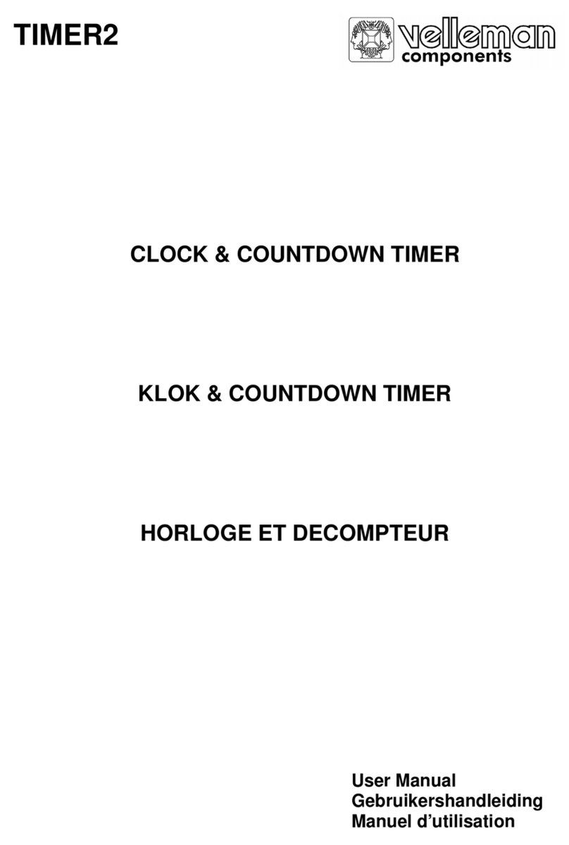Velleman TIMER2 User manual
