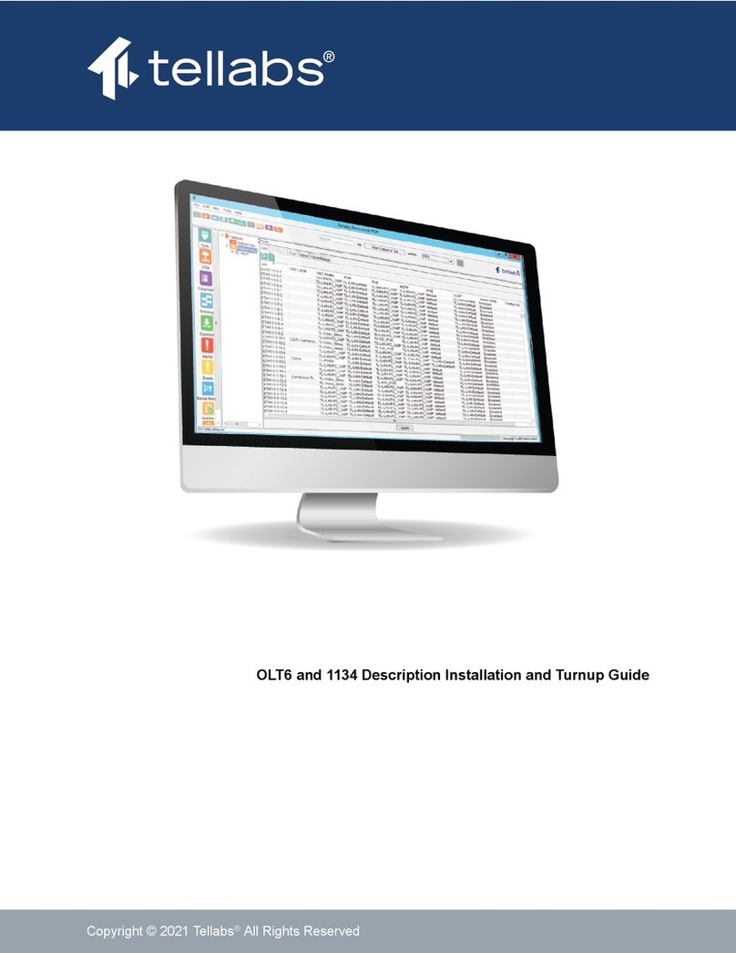 Tellabs FlexSym OLT6 User manual