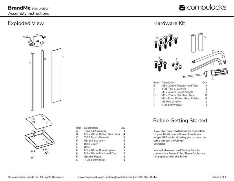 compulocks BrandMe 140B User manual