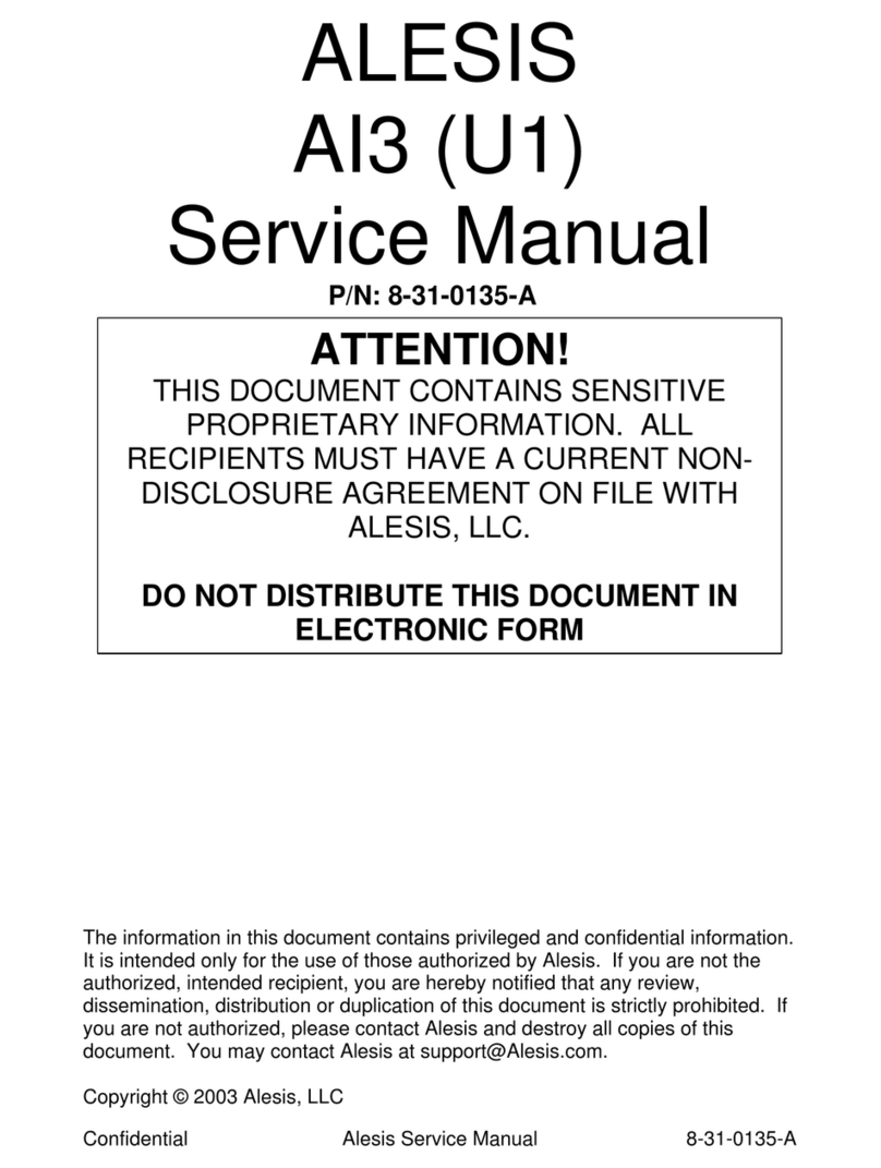 Alesis AI-3 User manual