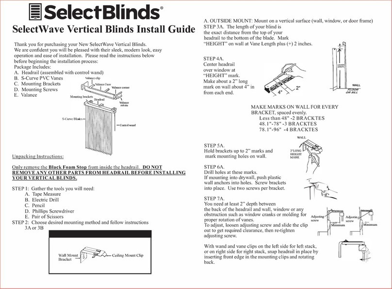 SelectBlinds SelectWave User manual