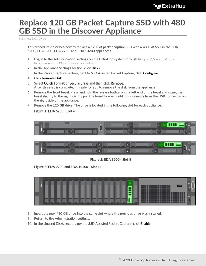 ExtraHop Discover EDA 6200 User manual
