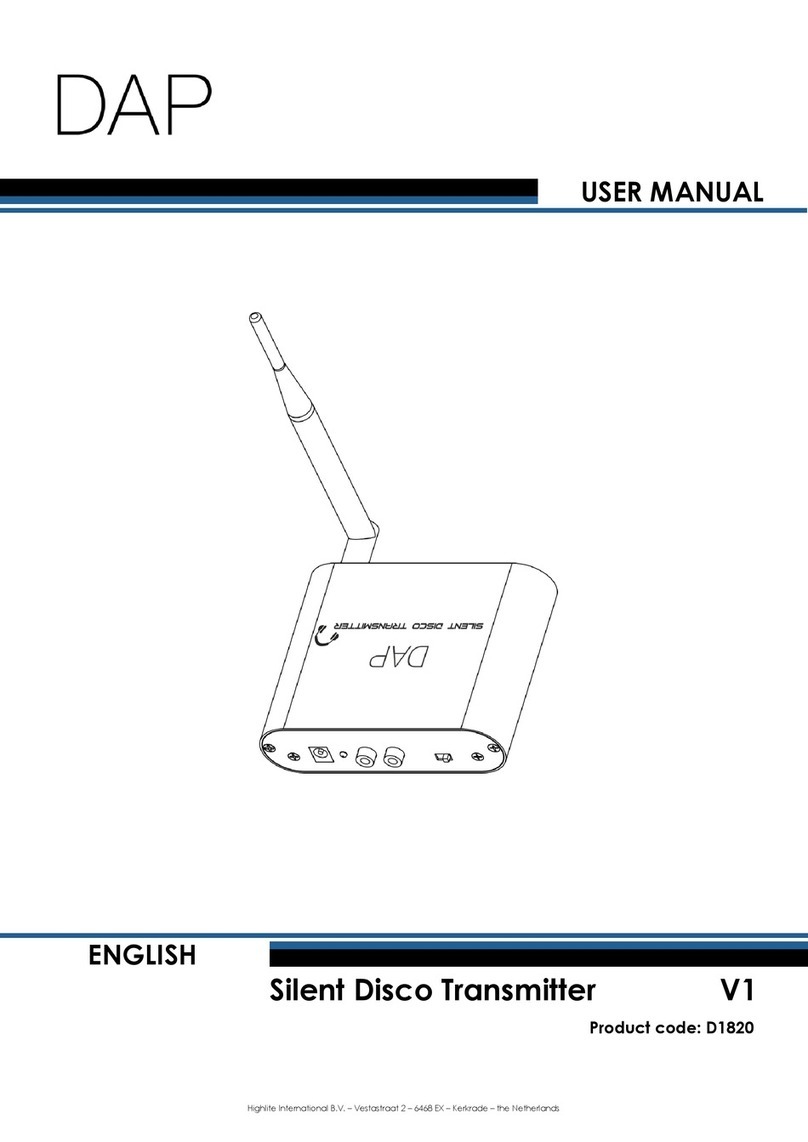 DAPAudio D1820 User manual